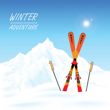 Winter adventure conceptual.