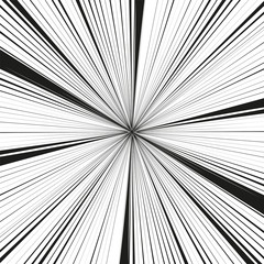 Comic book action lines. Speed lines Manga frame