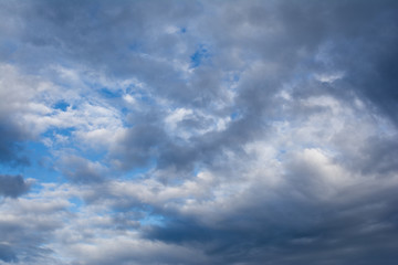 dark storm clouds before rain and sky