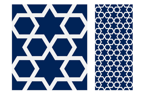 tiles Portuguese patterns antique seamless design in Vector illustration vintage