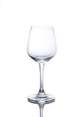 Glass of water isolated on white background.