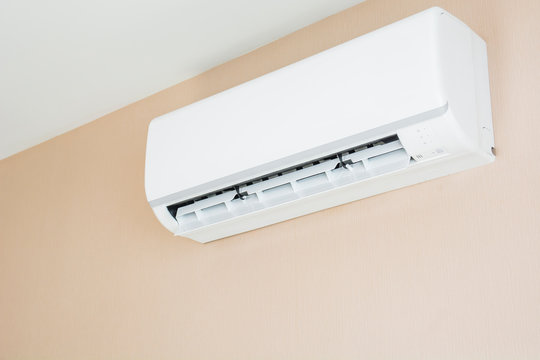 Air conditioner hanging on the wall
