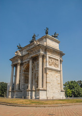 Fototapeta na wymiar Arche de la paix, Milan