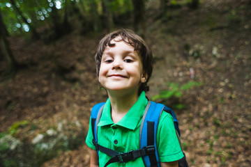 Portrait of a smiling boy.