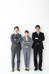 portrait of asian businessgroup on white background