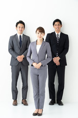 portrait of asian businessgroup on white background