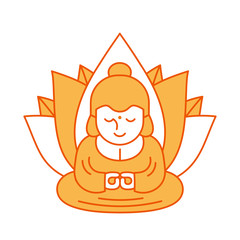 Buddha and lotus religious sacred 