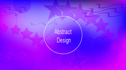 Color geometric gradient, futuristic background. The idea of modern wallpaper design, packaging. Bright color lines, abstract shapes, dots.  Background in minimalist style.