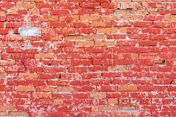 Red brick wall texture background