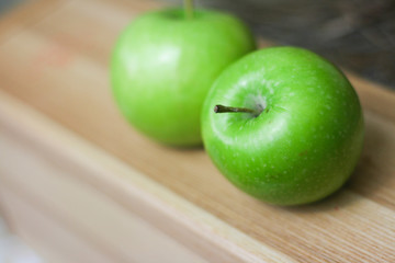 Candy apple missing a bite