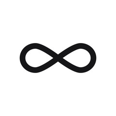 Infinity sign vector icon