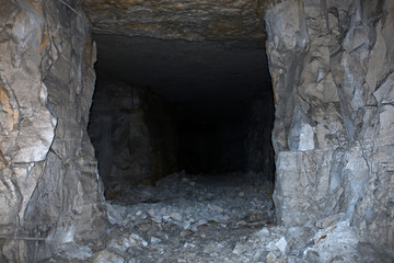 An abandoned quarry in the Samara region, Russia.