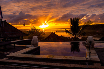 Infinity  Pool at Sunset