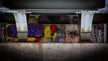 Graffiti across the bridge