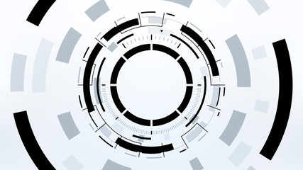 Futuristic Technology Abstract Background. Vector Modern Hi-Tech Wallpaper