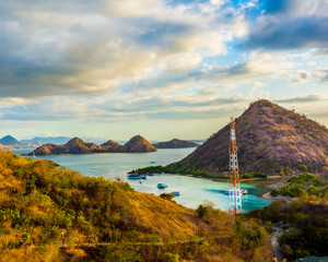 Sunset in bali, Indonesia.