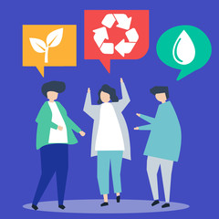 People with environmental conservation ideas