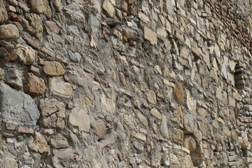 Fortress wall from stones