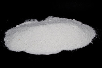 snow isolated on black background