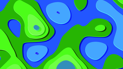 Seamless pattern background of multicolored lines with scribbler.