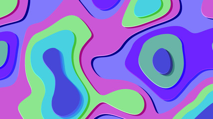 Obraz premium Seamless pattern background of multicolored lines with scribbler.