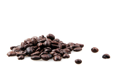 Coffee Beans Isolated On White Background