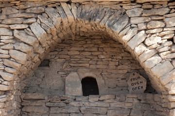september 25 2018, Gordes France. Old traditional stone house in historic village of Bories in Provence France.