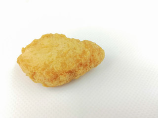chicken nuggets on a white background