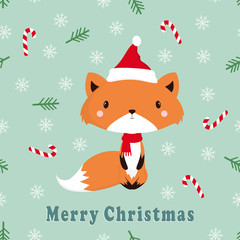 greeting pattern with fox