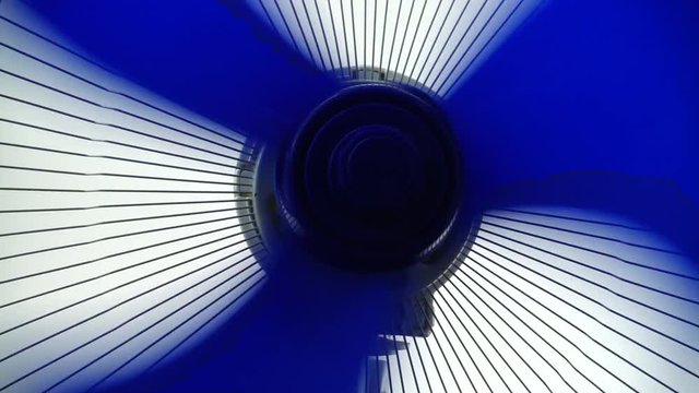 	Shooting fan blades.	Fan operation.