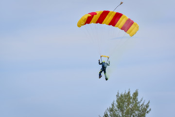 paraglider in the sky