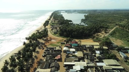 Paradise between shore and laguna