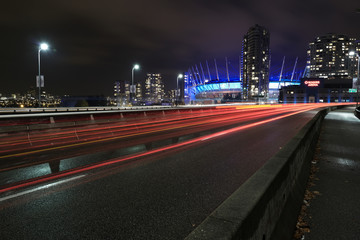 long exposure with BC place in the background