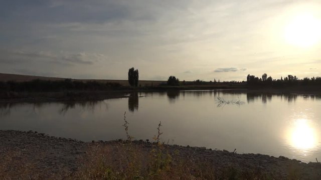 The tables of daimiel at sunrise