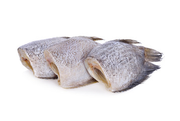 marinated Gourami fish (one-sun) on white background