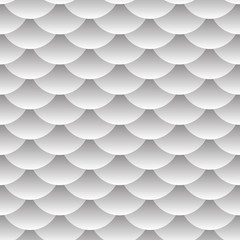 seamless pattern abstract scales simple background with circle pattern white grey. Can be used for fabrics, wallpapers, websites. Vector - 232256776