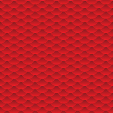 seamless pattern abstract scales simple background with japanese circle pattern red claret. Can be used for fabrics, wallpapers, websites. Vector