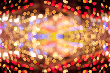 abstract blurred background with Christmas decoration and beautiful bokeh