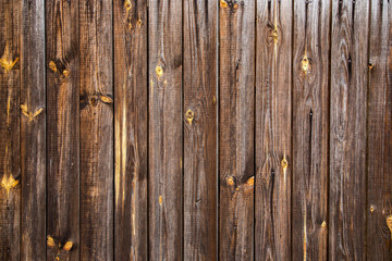 Wood wall background. Facing a wooden house as a beautiful texture