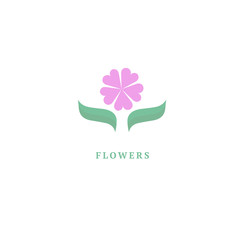 Vector luxury flower logo design. Ornate floral wedding sign. Modern simple premium design vector element. Emblem luxury beauty spa saloon, cosmetics, jewelry, flower shop, restaurant, garden.