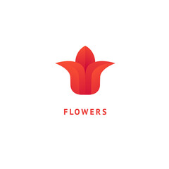 Vector luxury flower logo design. Ornate floral wedding sign. Modern simple premium design vector element. Emblem luxury beauty spa saloon, cosmetics, jewelry, flower shop, restaurant, garden.