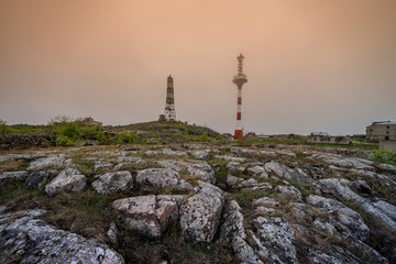 Fototapeta na wymiar Summers island lighthouse