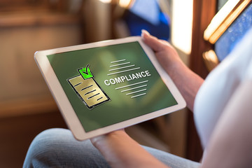 Compliance concept on a tablet
