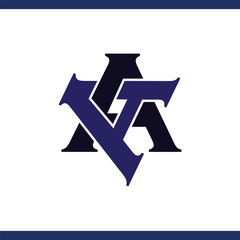 AA Initial Letter logo icon vector template