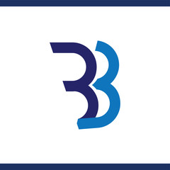 BB Initial letter logo vector template
