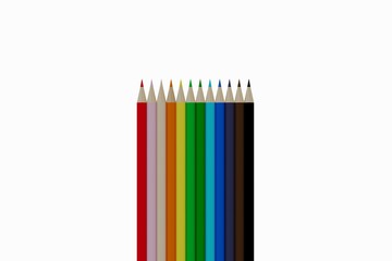 Well-ordered colorful colored pencils