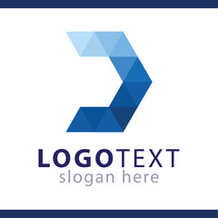 Obraz premium D Letter Logo icon vector template
