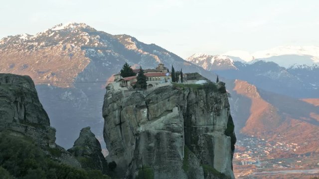 Holy Trinity Monastery (Agia Trias) at the complex of Meteora monasteries in Greece