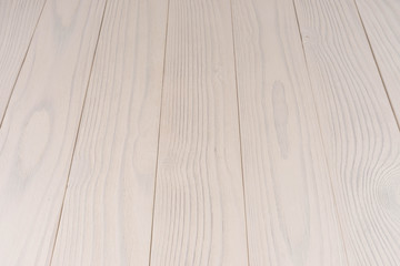 Obraz premium Wood Texture, Wooden Plank Grain Background, Desk in Perspective Close Up, Striped Timber, Old Table or Floor Board