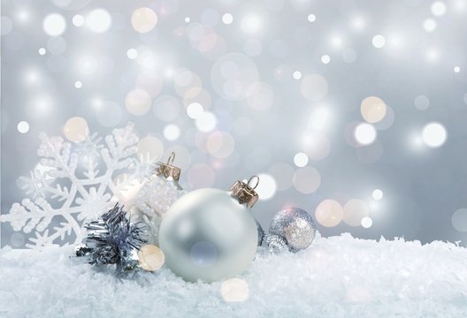 Christmas decorations isolated  on white background